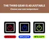 USB Electric Heated wireless Gloves Hand Warmers 2000mAh rechargeable battery 3-temp Settings Working Half Mittens for Women Man 2