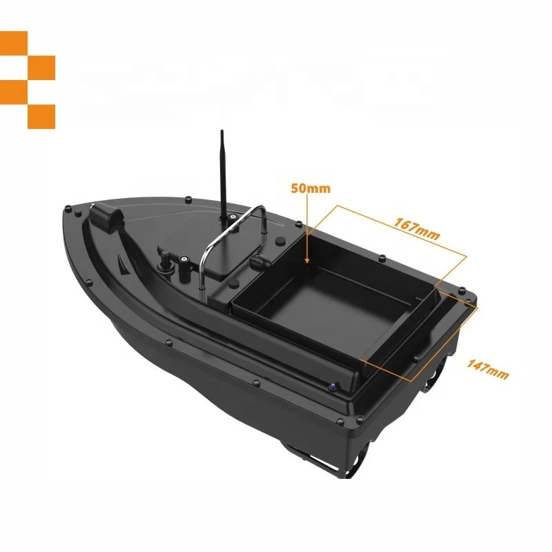 LCD Display 500m Remote Controlled 12000mAh Battery Intelligent Fishing Bait Boat With GPS Positioning