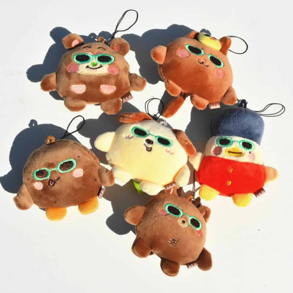Kpop RIIZE Keychain 7CM Cartoon Cute Plush Doll Pendant Key Ring