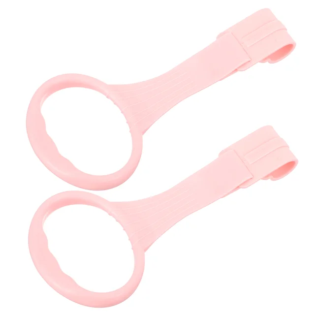 Toddler Toys Children's Bed Pull Ring Kids Baby Hand Rings Stand up Walking Learning Tools Pink Crib Infant Supplies 3
