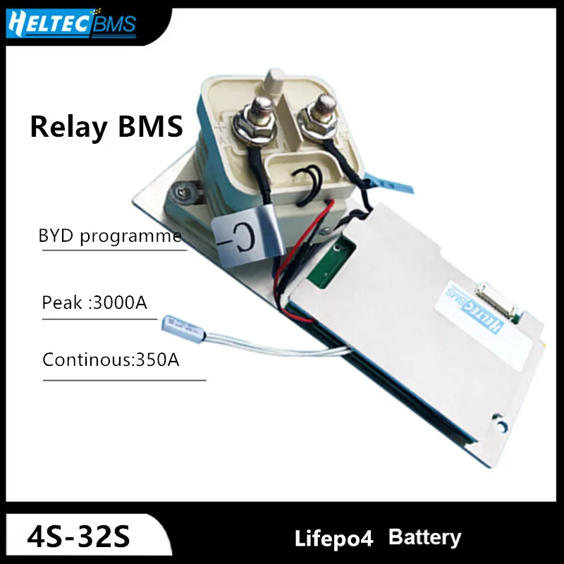 

350A Relay BMS 3S 4S -32S 3000A Peak Lipo/Lifepo4 Battery protection board 7S 8S 10S 12S 13S 16S 17S 20S 24S 28S 32S 35S