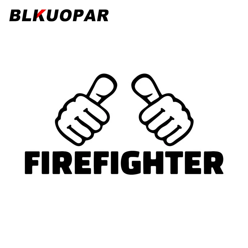 

BLKUOPAR Firefighter Car Sticker Scratch-proof Creative Personality Decal Original Sunscreen Funny Laptop Refrigerator Decor