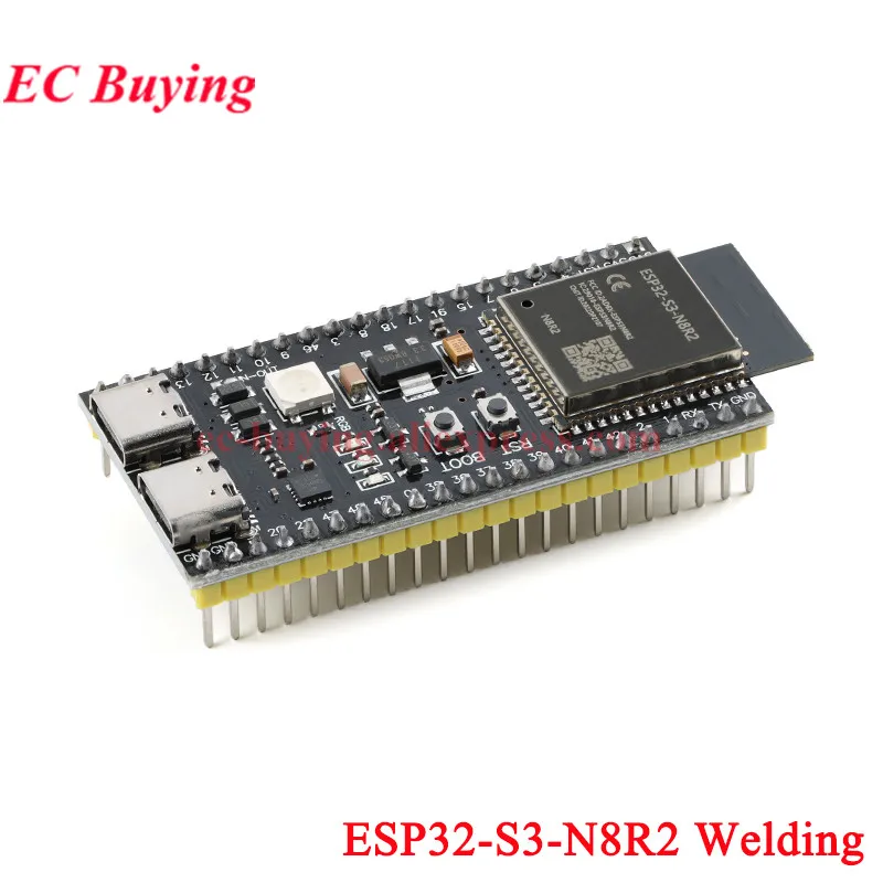 ตัวเลือกสินค้า บอร์ดพัฒนา ESP32-S3 โมดูล Wi-Fi 2.4G และ Bluetooth เสริม Type-C