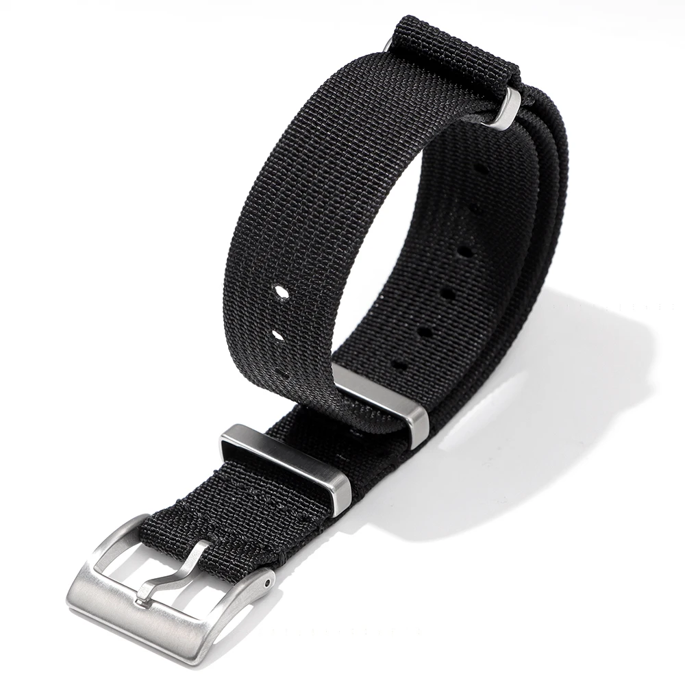 Braided Nylon Military Watch Strap - Comfortable Woven Wristband for Men & Women