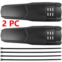 Mountain Bike Carbon Fiber Pattern Mudguards with Widened Mud Flaps (XQ221 2PCS)