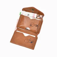 Snoopy Women Short Wallet Small Fashion Cartoon Leather Purse Ladies Card Bag For Women Clutch Female Purse Money Clip Wallet 4