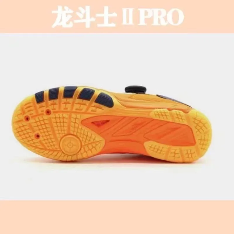 Hot Sale Badminton Shoe Men Women Orange Indoor Court Shoe Couples Quick Lacing Table Tennis Unisex Brand Training Shoes