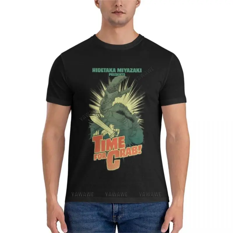 

men cotton tshirt Time for Crab Classic T-Shirt vintage clothes fitted t shirts for men man black t-shirt