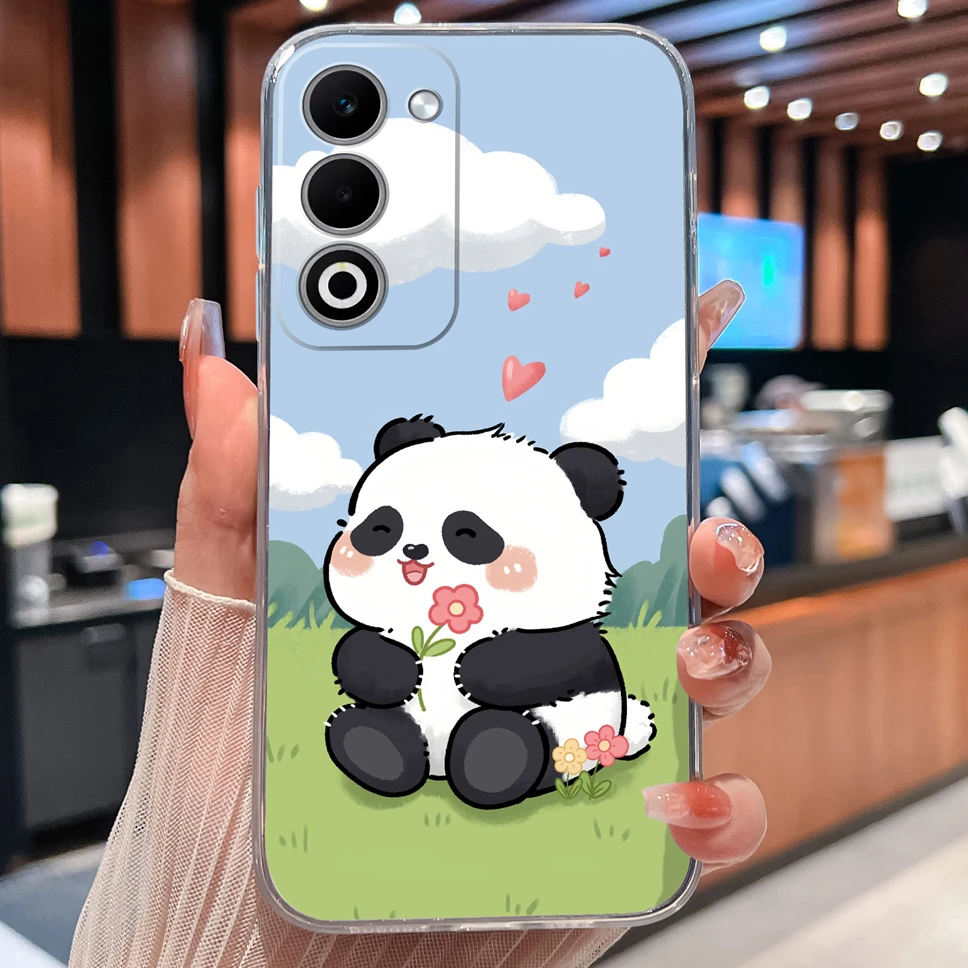 Lovely Animal Cartoon Soft TPU Transparent Silicone Bumper Phone Case
