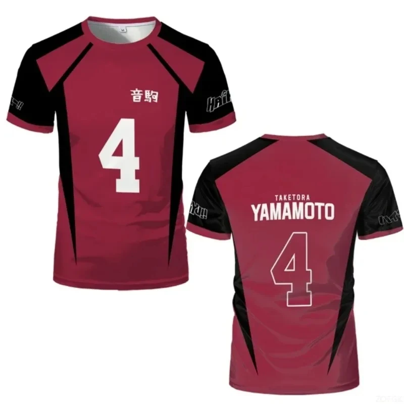 Haikyuu Nekoma High School Volleyball-Trikot Kuroo Tetsuro # 1 Kozume Kenma # 5 Anime Cosplay T-Shirt Sportbekleidung Uniform Herren Top – Detail 7