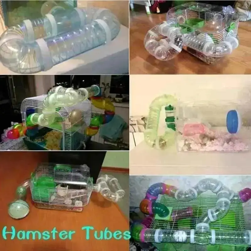Neue U-typ Kunststoff Rohr Linie Rohre Training Spielen Verbunden Externe Tunnel Spielzeug Für Kleine Tiere Hamster Käfige Produkt versorgung – Detail 1