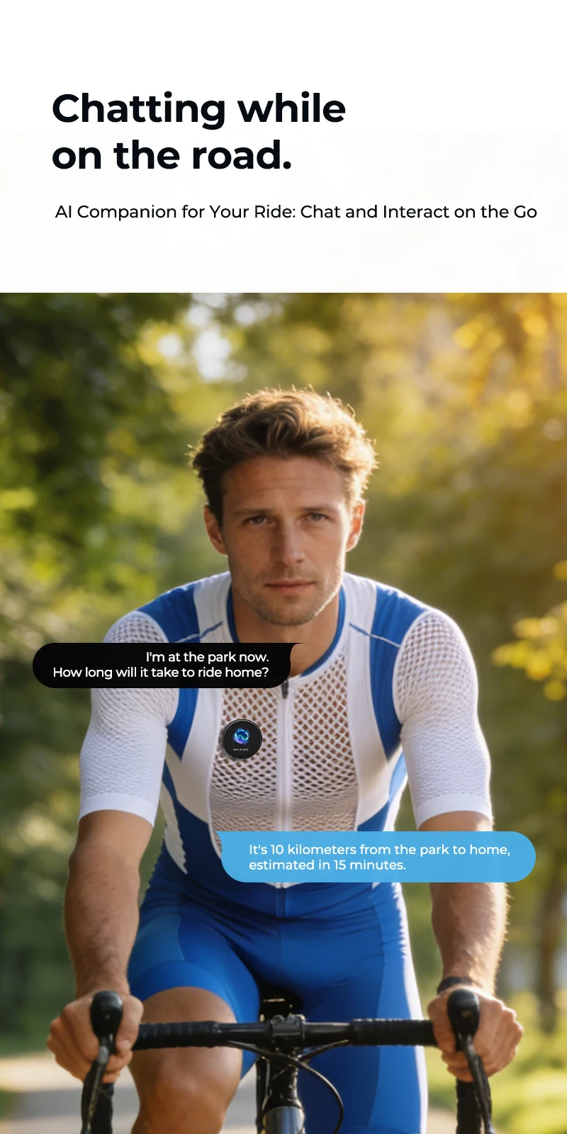 ZNP AI smart badge wearable assistant with real-time translation and voice interaction
