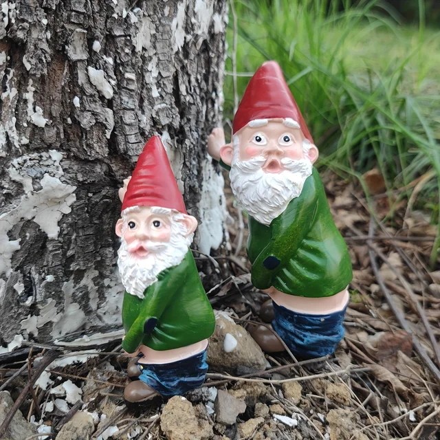 10 Cm -Es Imádnivaló Rajzfilm Öreg Férfi Fehér Szakállú - Gyanta Kézműves Szobor A Kertdekorációhoz - Image 5