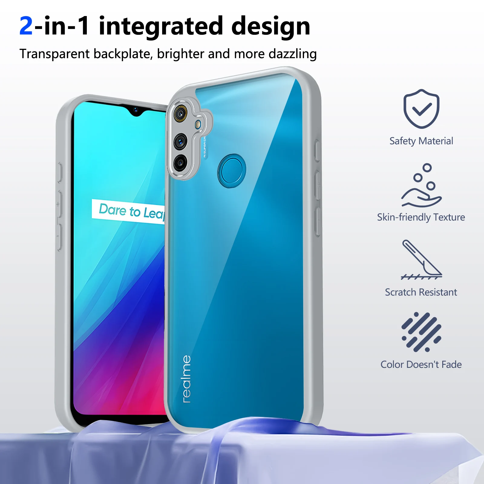 Frosted Skin Feel Protective Phone Case with Camera Protection