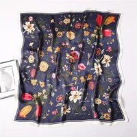 Luxury New Printed Scarves Women's Silk Scarf Spring and Summer Floral Decorations Small Neckties Hairbands Bags Wholesale - Image 5