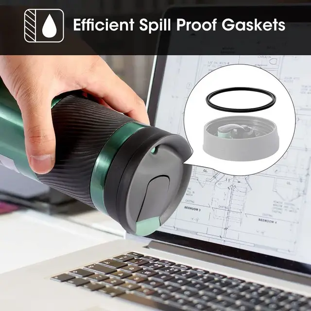 1/4pcs Great Sealing Effect Tumbler Lid Gasket Waterproof 16oz & 20oz Travel Mug Cup Leak-proof Gasket Silicone 2