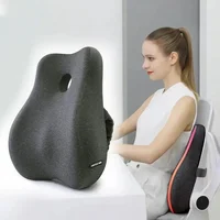 Memory Foam Office Chair Cushion Car Seat Support Waist Pillow Massage Lumbar Pain Relief Cushion Slow Rebound Orthopedic Pillow 1