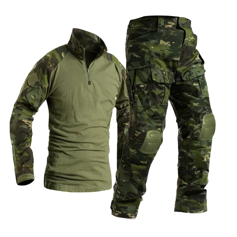 GEN2 camouflage suit for men's wear-resistant outdoor fishing camping training clothing tactical suit,tactical men jackets,mens work uniforms