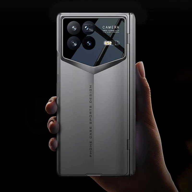 Magnetic Stand Hinge Outer Glass Case For Xiaomi Mix Fold 4 Luxury Plating All-i