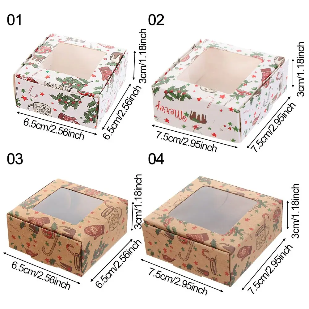 wedding supplies DIY for candy Multi-size Christmas gifts box gift box kraft window package box