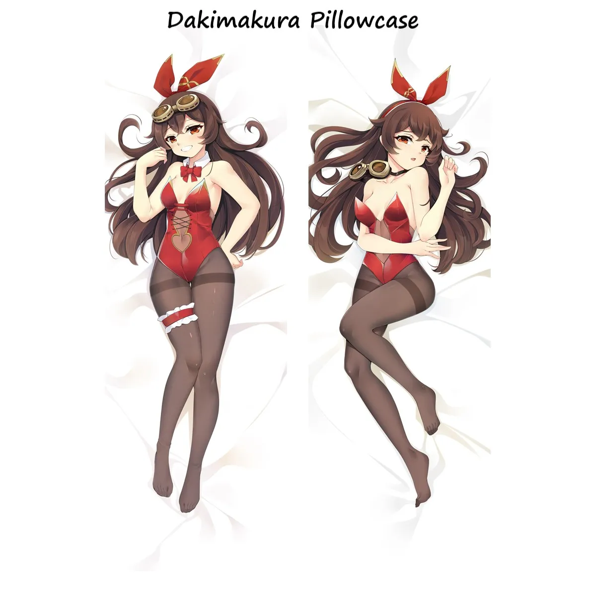 

2WAY/WT Game Amber Cosplay Body Pillowcase Genshin Impact Dakimakura Case Loli 2-Side Printed Pillow Cover Birthday Gift