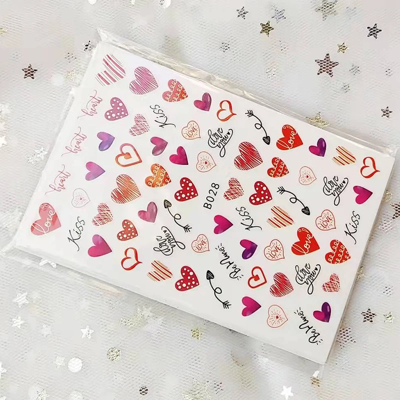 3D Sexy Hot Lips Girl Slider Self-adhesive Nail Art Water Transfer Stickers Manicure Nail Art Stickers Decoration Accessories nail stickers nail art decoration nail decals