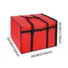 Pizza Carrier Insulated Bag Food Bag Sturdy with Dual Zippers for Pizzerias Multifunctional Reusable Grocery Shopping Bag 4