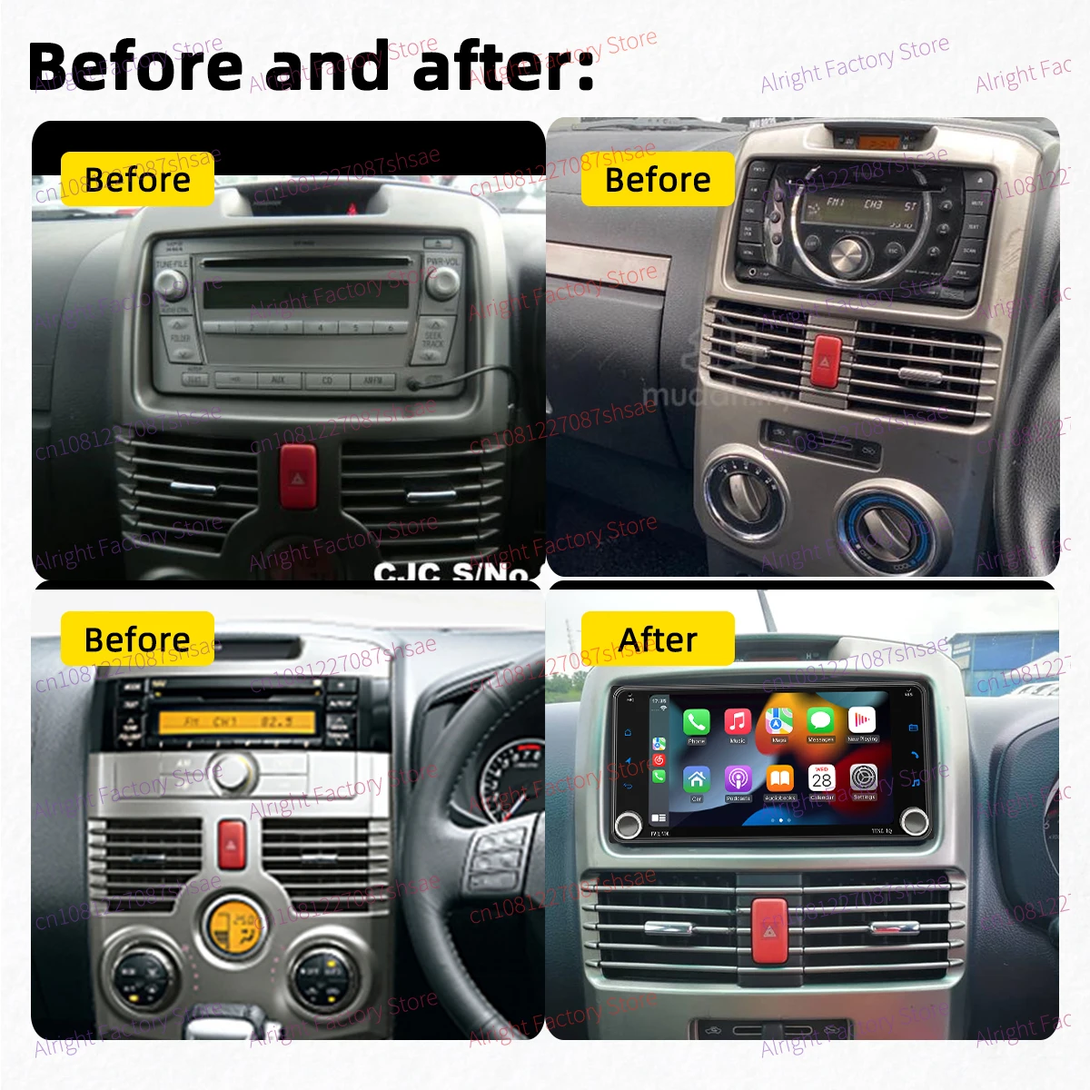 2Din Android Radio Car Multimedia for Toyota Rush Daihatsu Terios