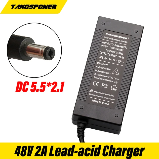 48V 2A Lead-acid Battery Charger for Electric Bike Scooters Motorcycle  57.6V Lead acid Battery Charger with PC IEC connector - AliExpress