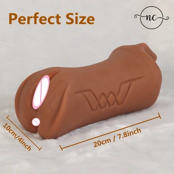 3 in 1 Tongue Oral Sex Toys for Men Adult Sex Toys Male Masturbator Realistic Aritificial Silicone Vagina Pocket Pussy sex choop 3