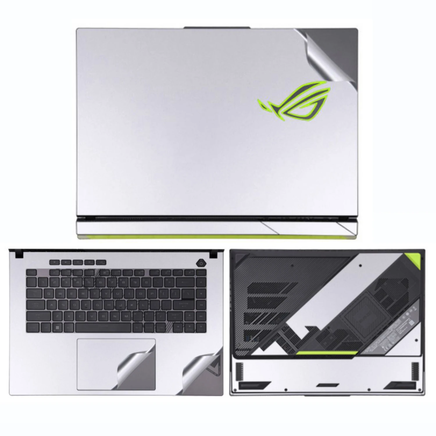 Vinil Laptop Shell Skin para Asus Rog Strix G16 G18 2023 G614j G814j Adesivos Pré-cortados Strix Scar 16 18 G634j G834j - Imagem 3