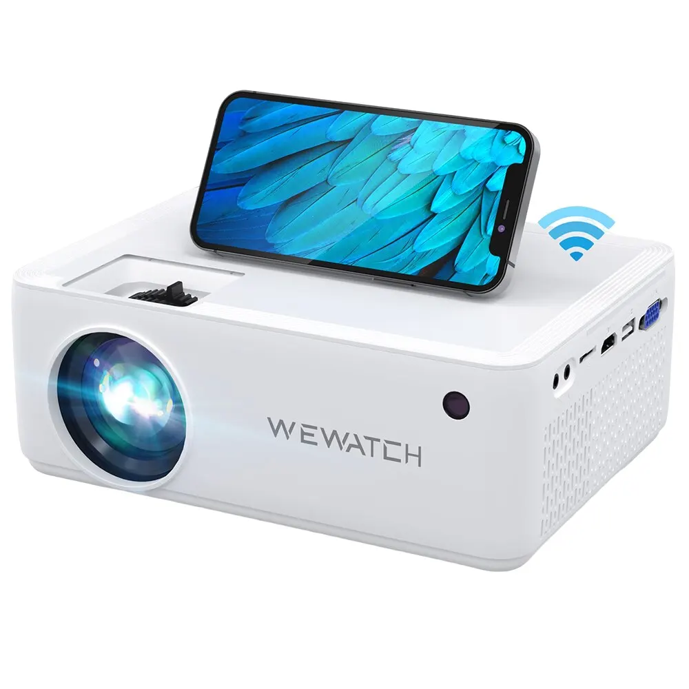 WEWATCH V10 8500 LM LED Portable Projector Native 1280x720 HD 1080P