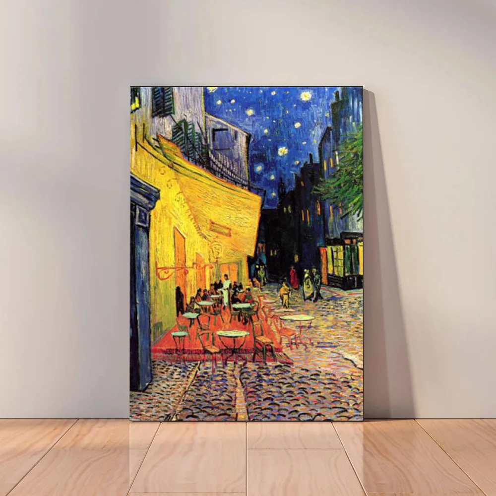 Van Gogh's Almond Blossom and Starry Night Vintage Canvas Art Wall Decor
