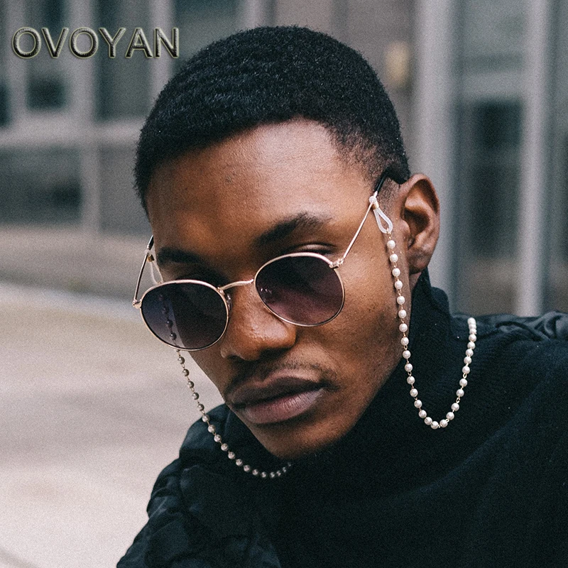 

OVOYAN Round Small Sunglasses Men Desinger Luxury Glasses for Men/Women Vintage Alloy Mirror Eyewear Men 2023 Gafas De Sol UV400