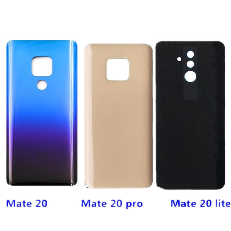 

Battery Back Cover for Huawei Mate 20 / Mate 20 Lite / Mate 20 Pro 3D Glass Panel Rear Door Housing Case Adhesive Replace
