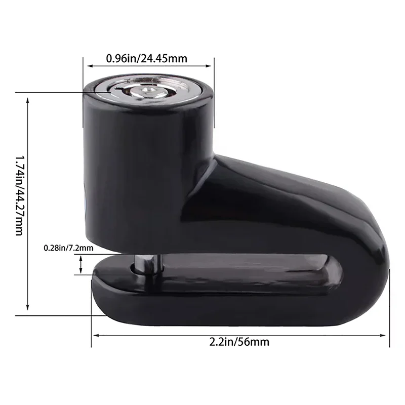 High-Security Anti-Theft Disc Brake Lock for Bicycles and Scooters