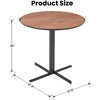 32'' Small Round Dining Table for 2-4 Person, Modern Multipurpose Round Conference Table Small Coffee Meeting Table 3