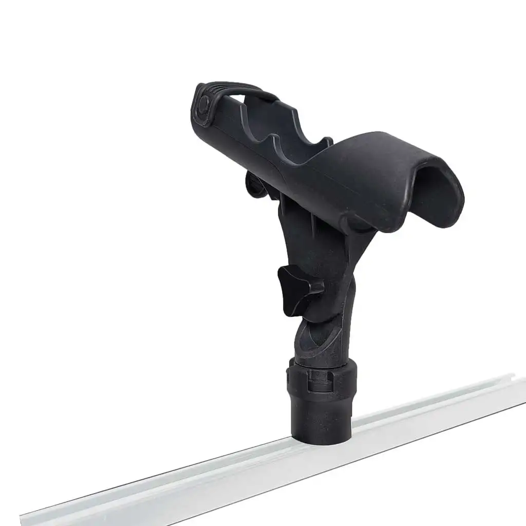 Angelrutenhalter für Kajak, Marine, Boot, PVC, Schlauchboot, Handlauf, Beiboot, Floßboot, Angelrutenhalter auf Gleitschiene – Detail 5