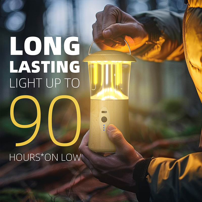 LED Camping Lights 360Â° Outdoor Waterproof Portable Hanging Lamp USB Rechargeable Stepless Dimming Lighting for Hiking Tent Chan