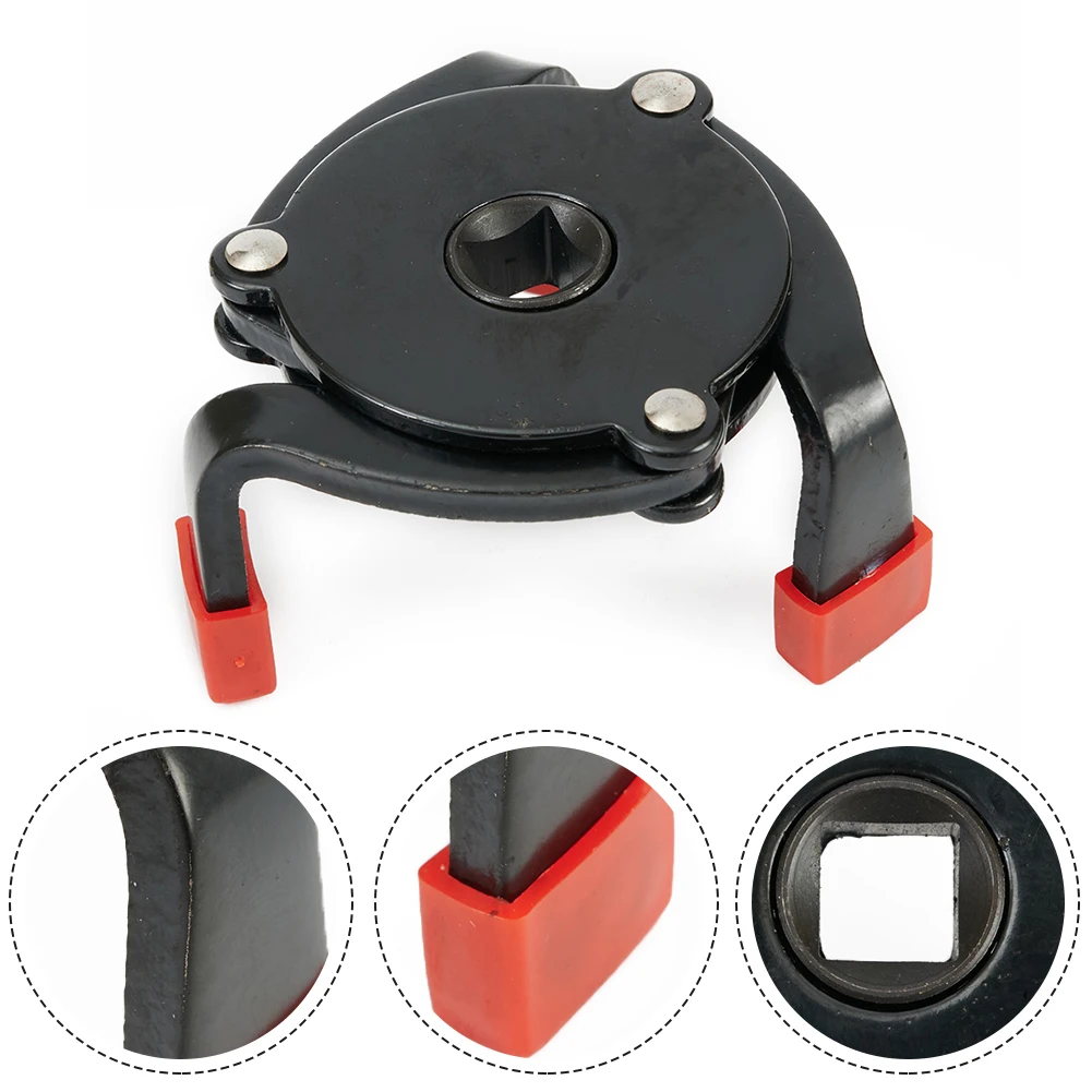 

Durable Portable Practical Reliable Oil Filter Wrench Auto Hand Tools Universal Adjustable Parts Remover 3-Jaw