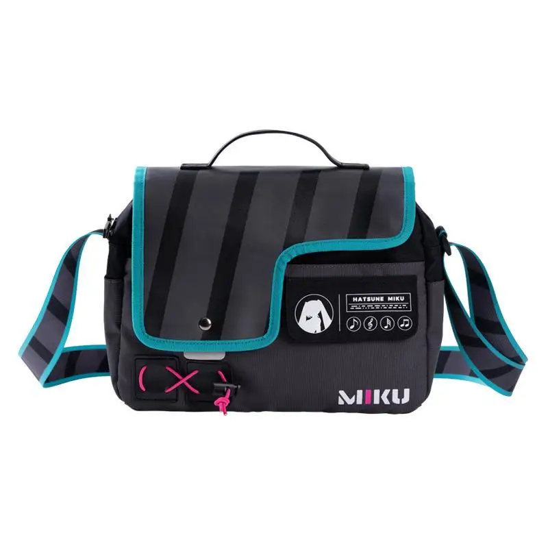 

Hatsune Miku functional syllable shoulder bag creative cute cartoon printed magnetic buckle portable diagonal bag birthday gift