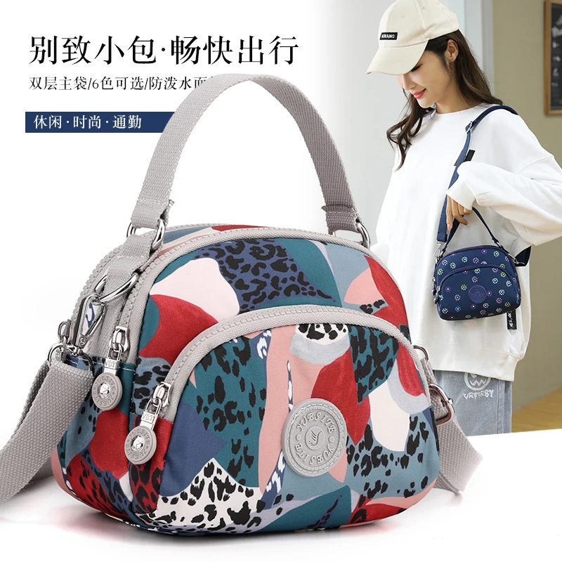 Women Shoulder Messenger printing Bag Nylon Oxford Lightweight Waterproof Zipper Package Large Capacity Travel for Girls crossbody bag,women handbags