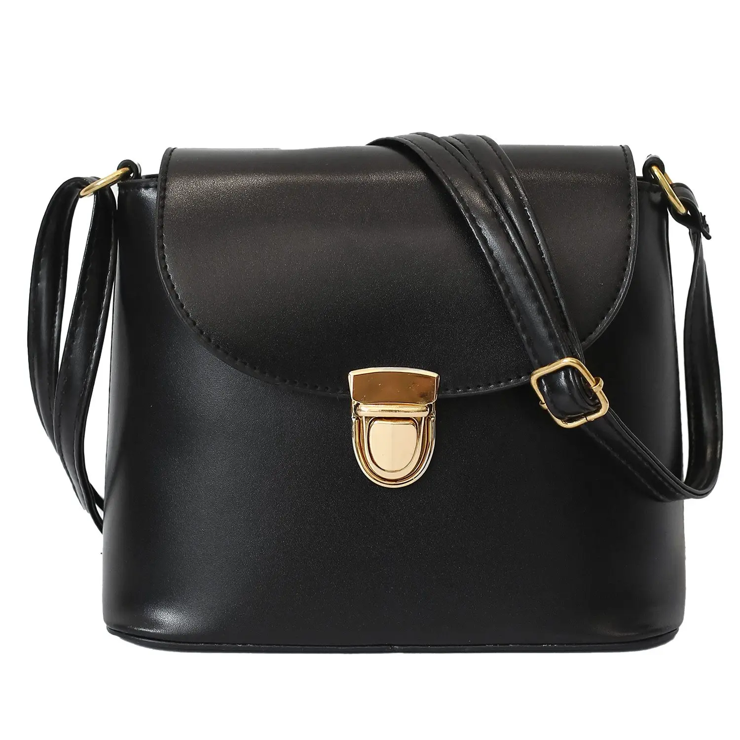 

Женская однотонная сумка через плечо из искусственной кожи, кошелек для мобильного телефона, косметичка, Женская Диагональная Сумка