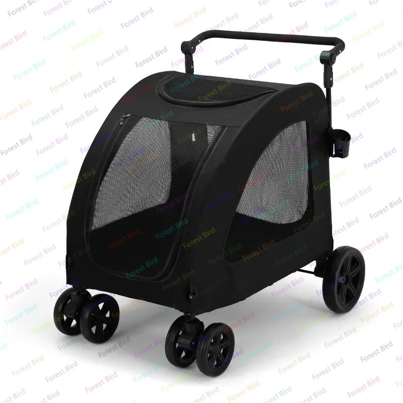 

Pet Stroller Medium Large Dog Dog Walking out Trolley Foldable Pet Cart