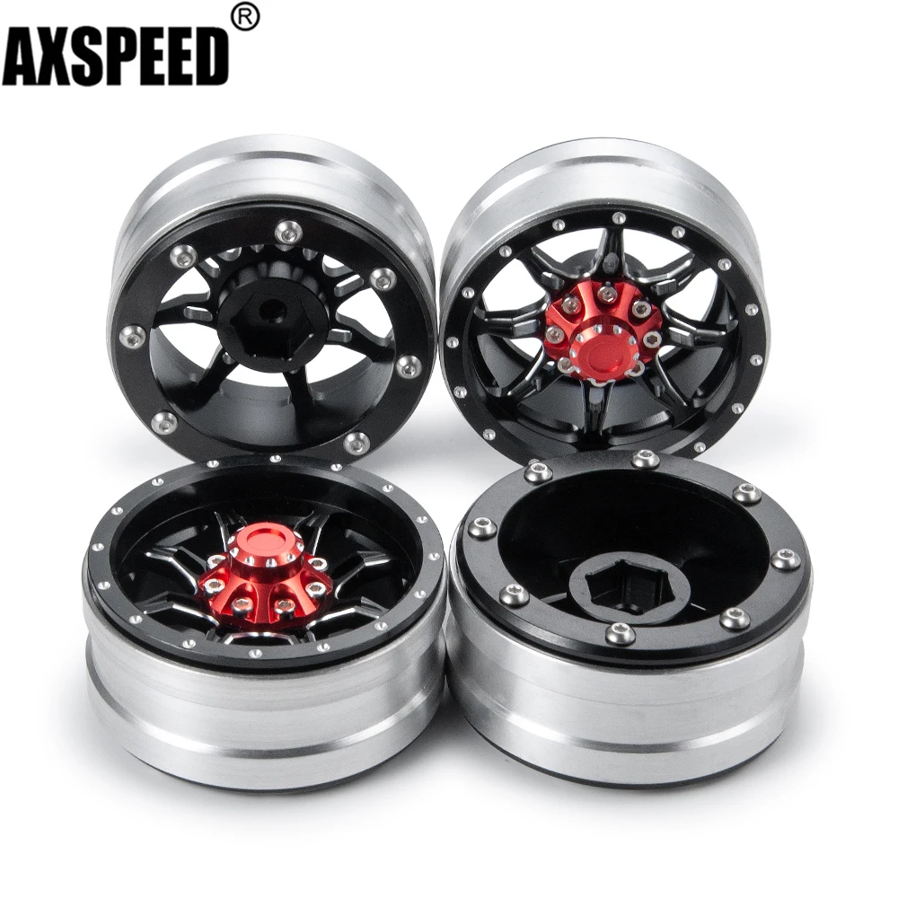 

AXSPEED 4 шт. 1,9 сплав Beadlock 26 мм Колесная втулка обода для 1/10 осевой SCX10 90046 CC01 D90 TRX4 Wraith 90048 RC Гусеничный автомобиль запчасти