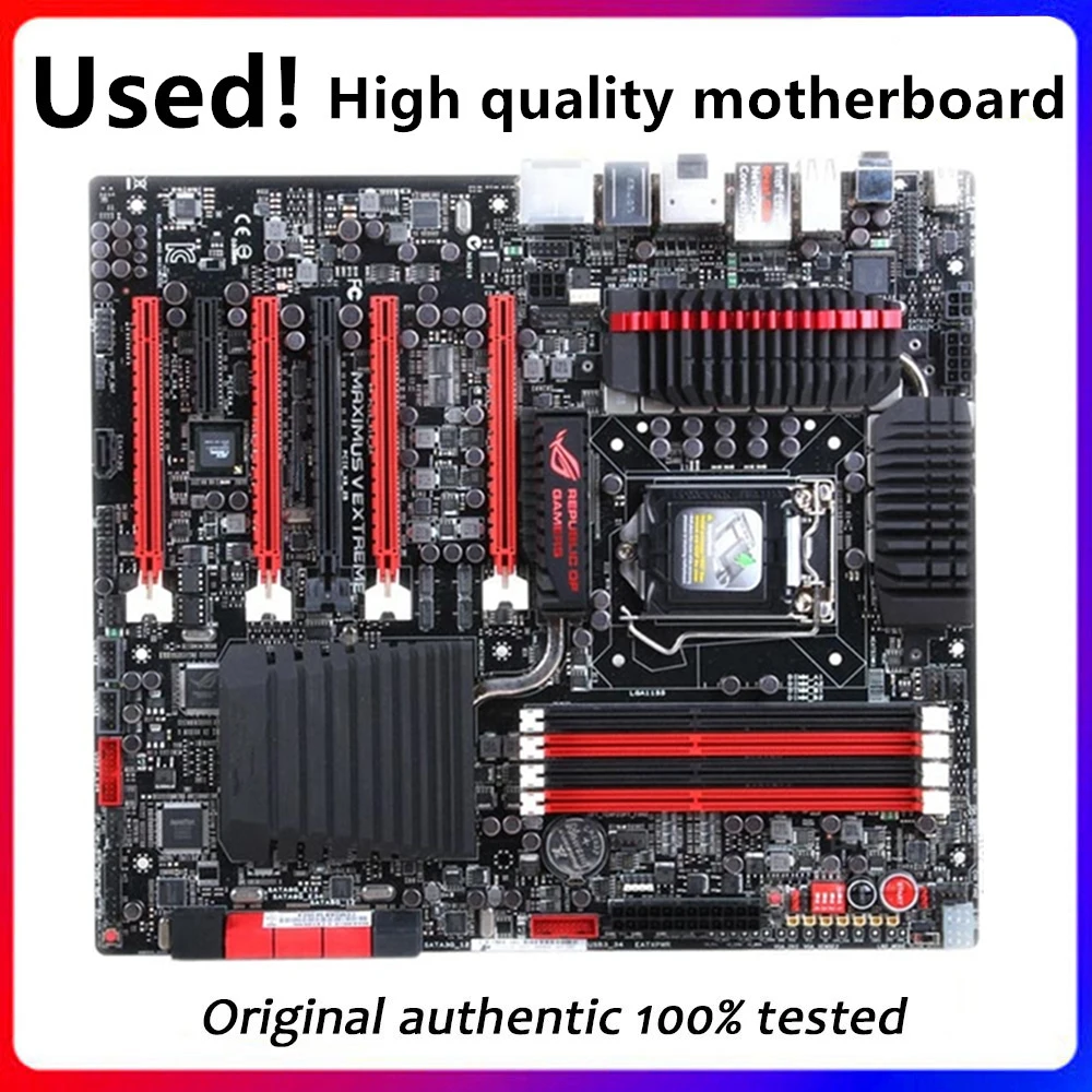 Per Maximus V Extreme Z77 Scheda Madre Lga 1155 Ddr3 Per Intel Z77 P8Z77 Scheda Madre Desktop Sata Ii Pci-E X16 Usata
