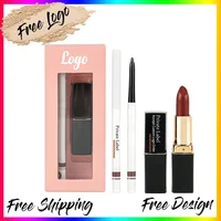 Private Label Matte Lipstick Lip Liner Set Waterproof Nude Makeup Lip Kit Wholesale 1