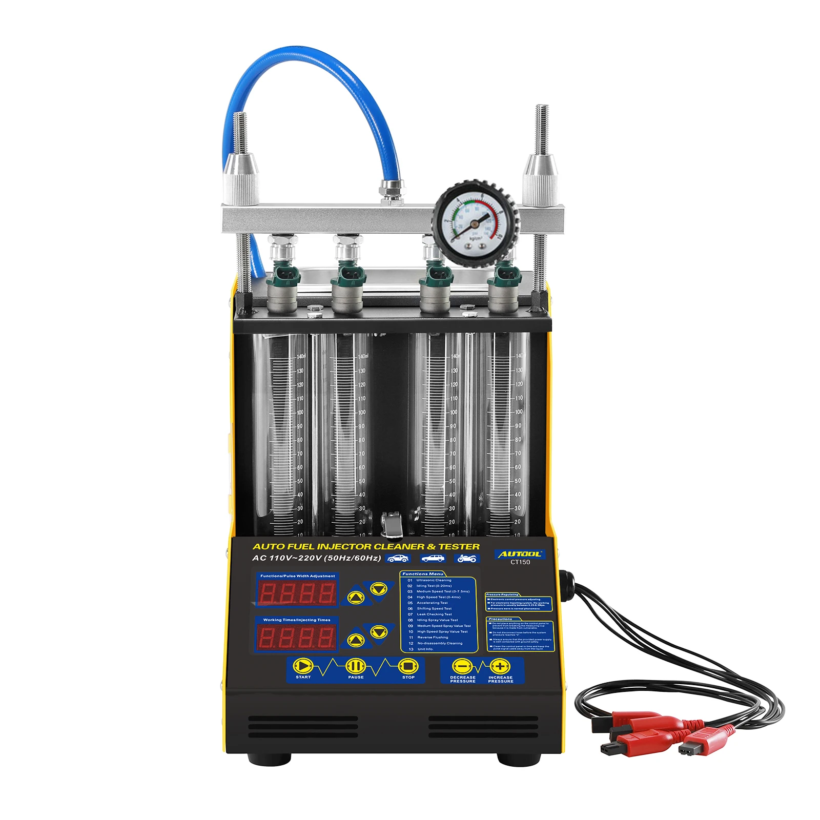 

Autool CT150 Car Motorcycle 4 Cylinders Auto Fuel Petrol Injector Tester And Cleaner