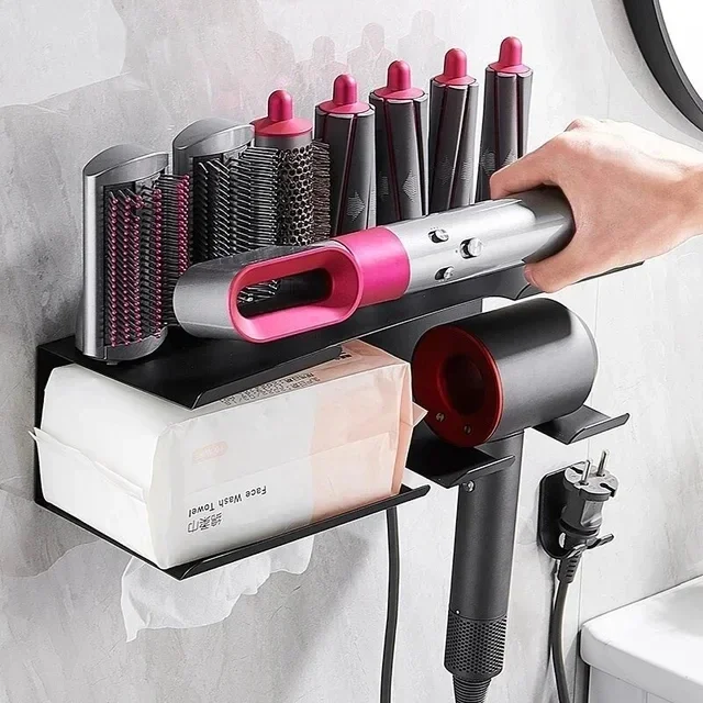 For Dyson Hair Curler Storage Rack Holder Hair Dryer Shelf Hairs