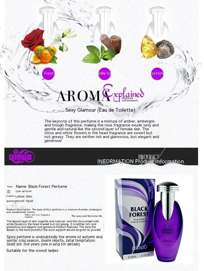 Profumo black forest per donna fragranza sensuale lunga durata_voghion.com